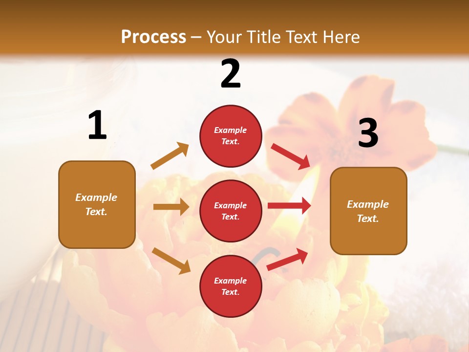 Cosmetic Moisturizing Cream And Candle With Flowers PowerPoint Template