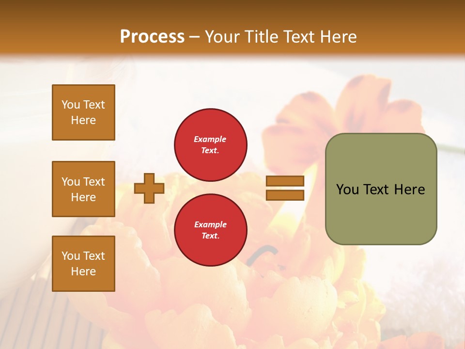 Cosmetic Moisturizing Cream And Candle With Flowers PowerPoint Template