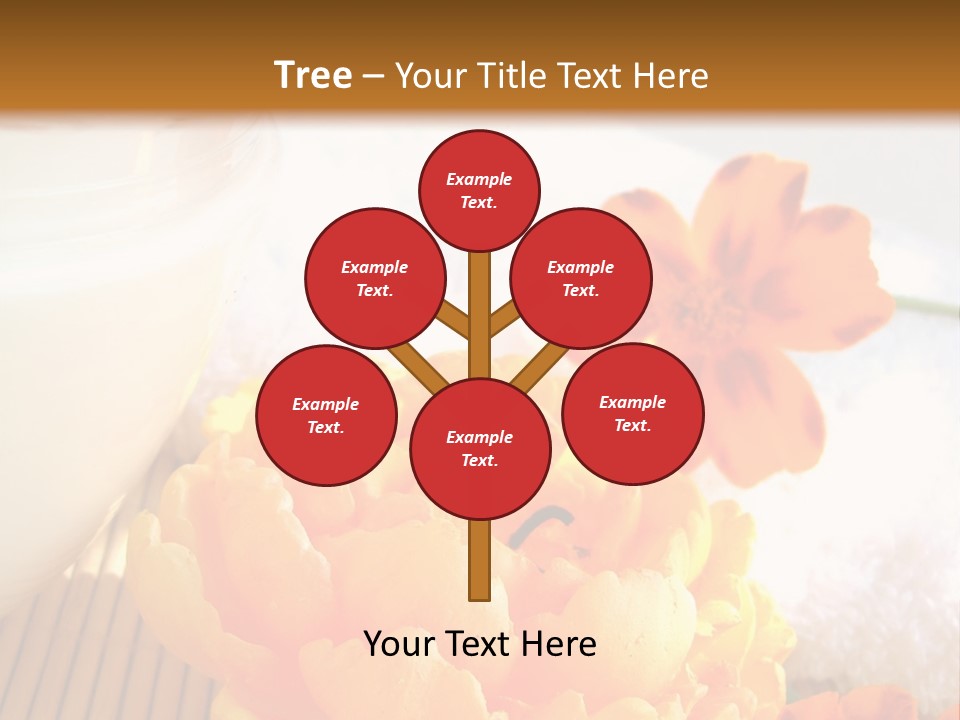 Cosmetic Moisturizing Cream And Candle With Flowers PowerPoint Template