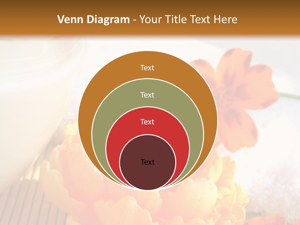 Cosmetic Moisturizing Cream And Candle With Flowers PowerPoint Template