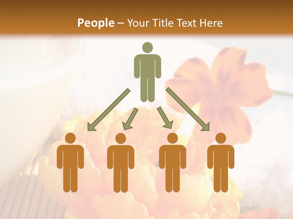 Cosmetic Moisturizing Cream And Candle With Flowers PowerPoint Template