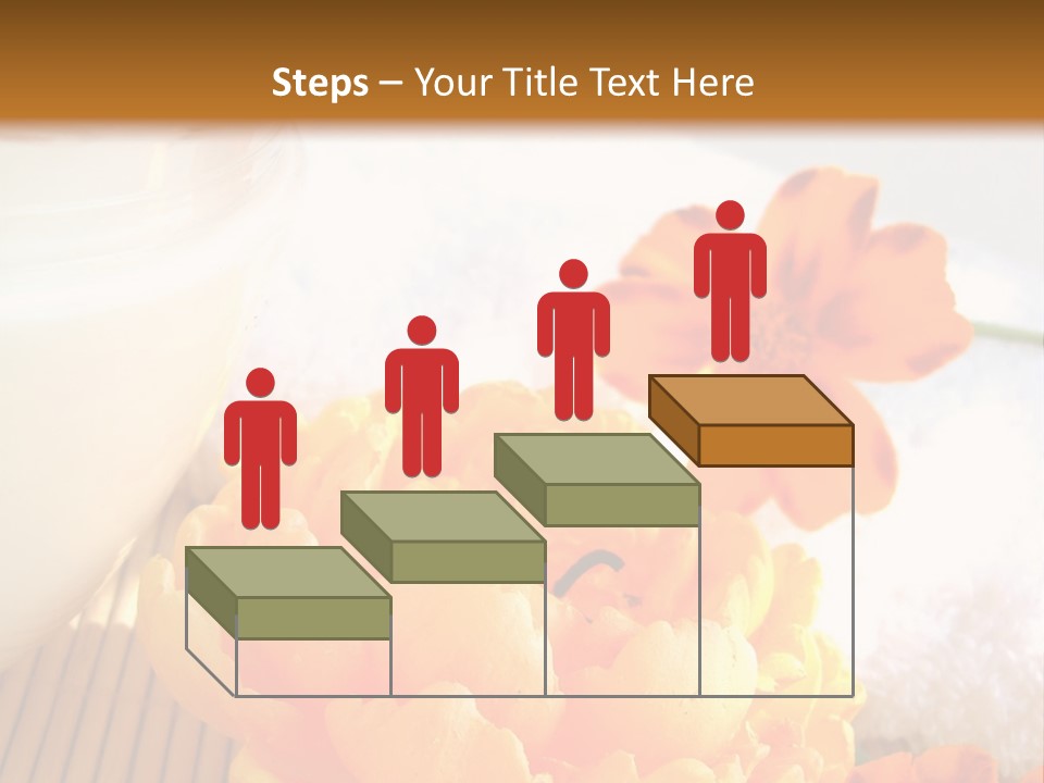 Cosmetic Moisturizing Cream And Candle With Flowers PowerPoint Template