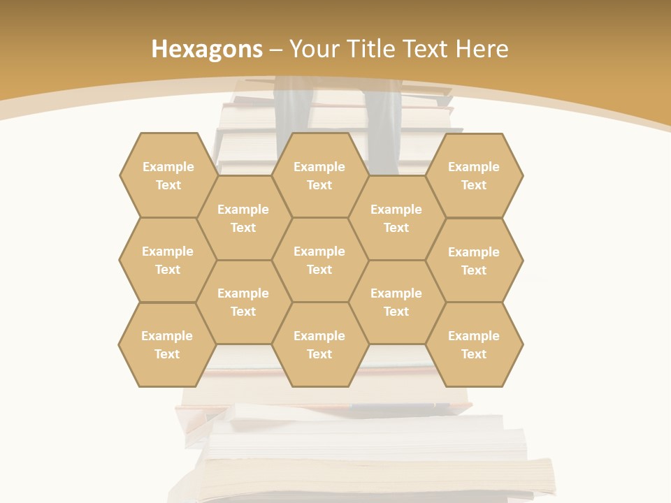 Guy Sits On A Pile Of Books And Reads PowerPoint Template