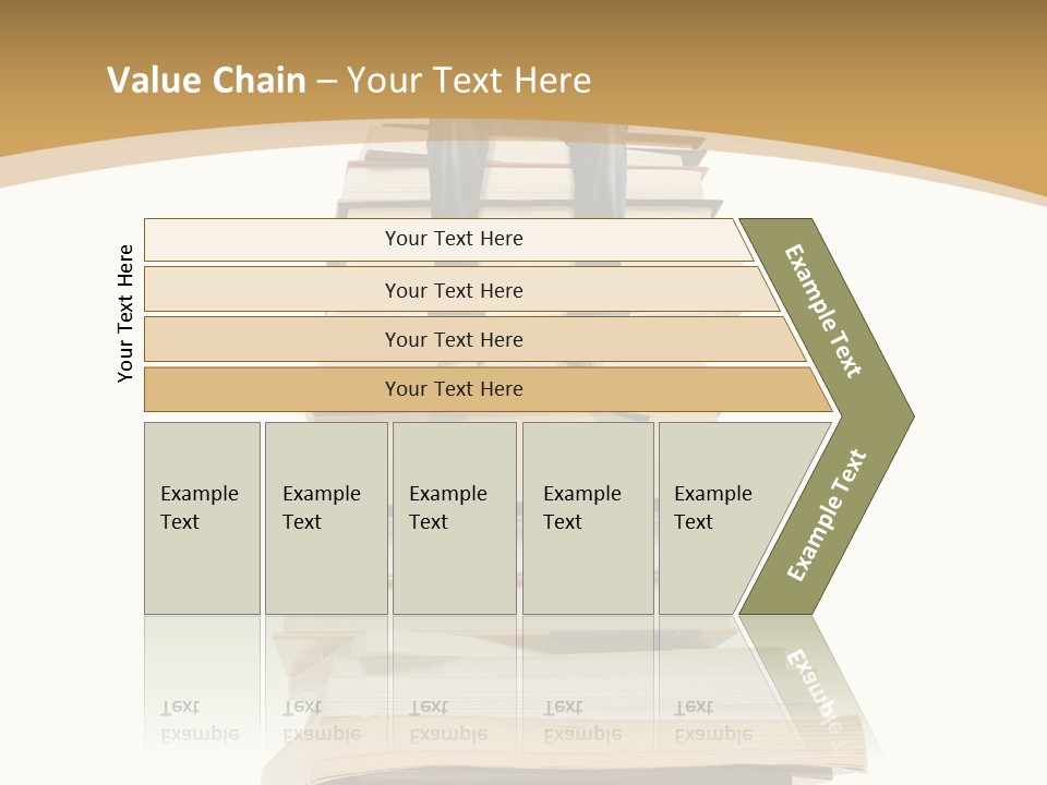 Guy Sits On A Pile Of Books And Reads PowerPoint Template