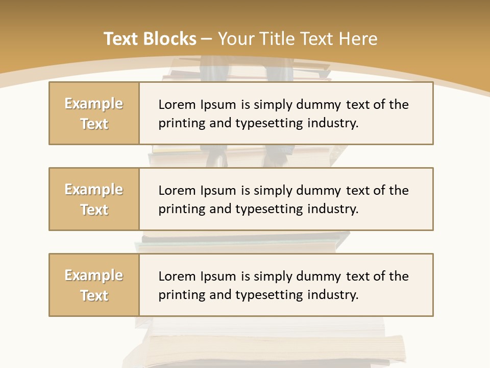 Guy Sits On A Pile Of Books And Reads PowerPoint Template