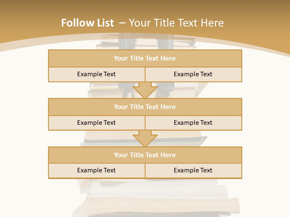 Guy Sits On A Pile Of Books And Reads PowerPoint Template