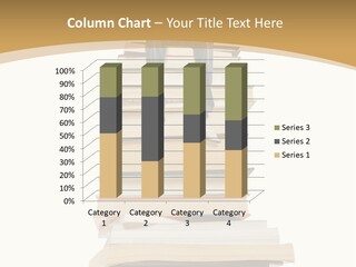 Guy Sits On A Pile Of Books And Reads PowerPoint Template