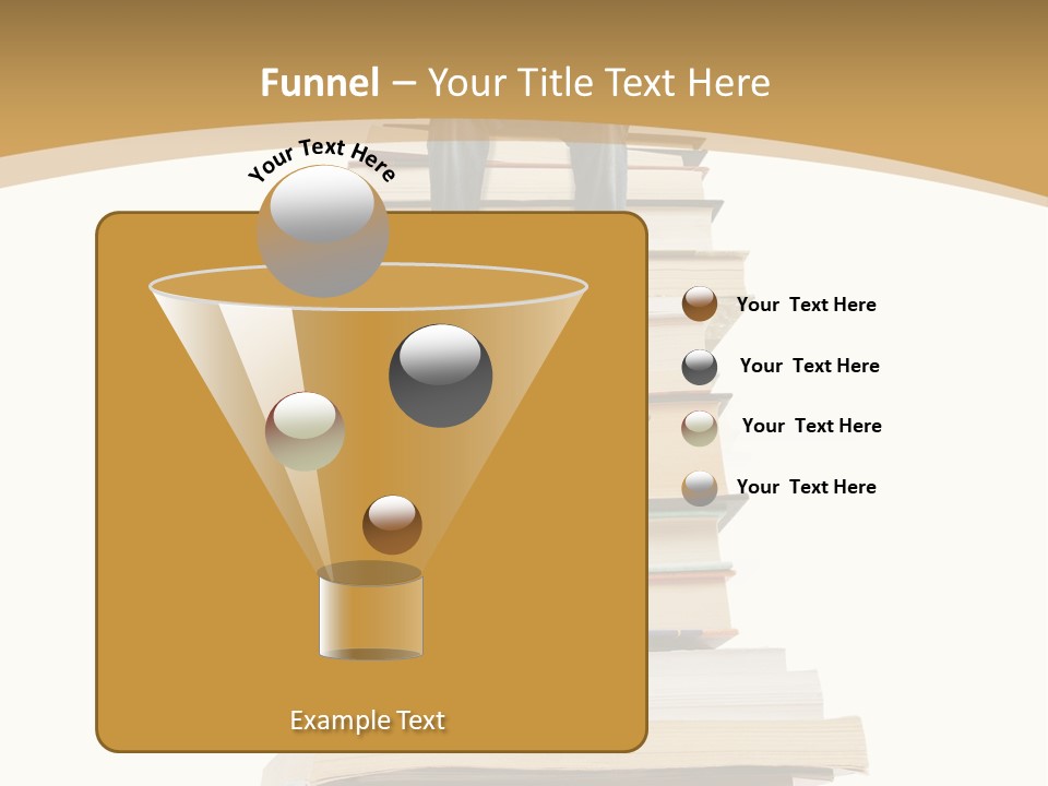 Guy Sits On A Pile Of Books And Reads PowerPoint Template