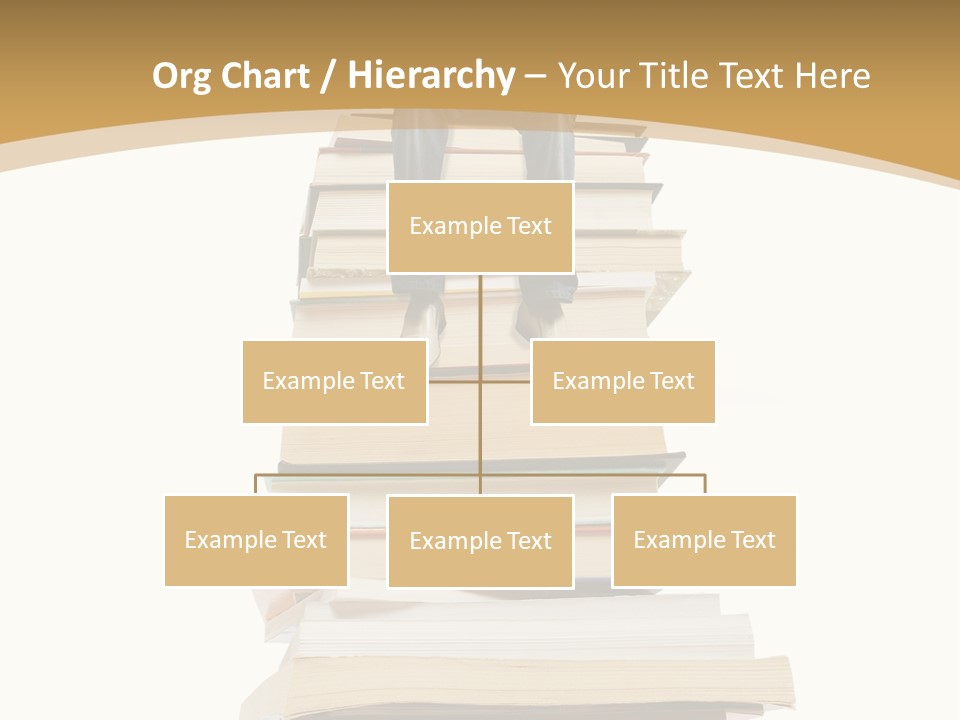 Guy Sits On A Pile Of Books And Reads PowerPoint Template