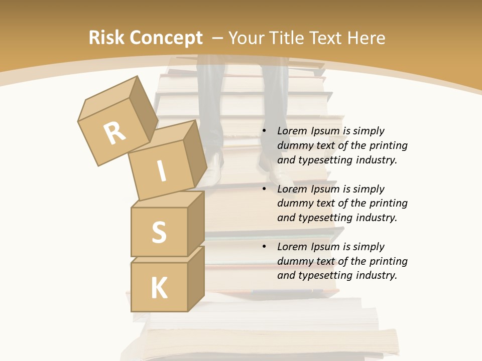 Guy Sits On A Pile Of Books And Reads PowerPoint Template