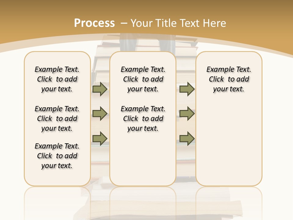 Guy Sits On A Pile Of Books And Reads PowerPoint Template