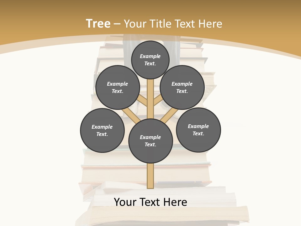 Guy Sits On A Pile Of Books And Reads PowerPoint Template