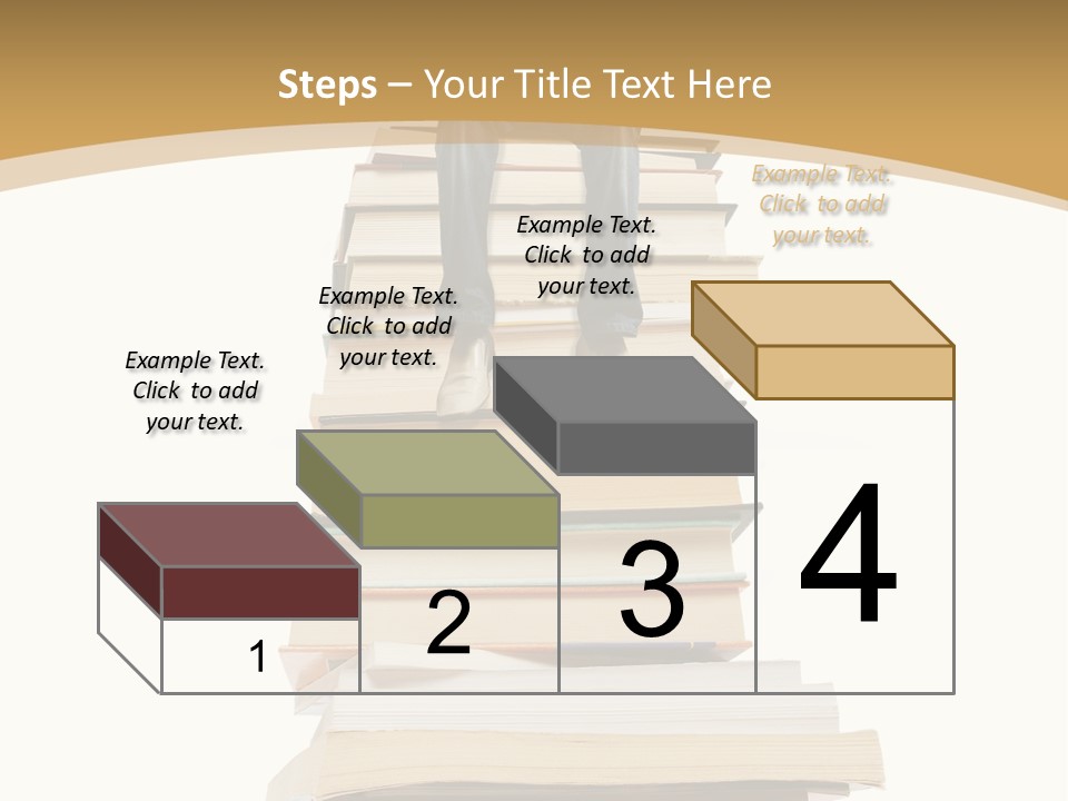 Guy Sits On A Pile Of Books And Reads PowerPoint Template
