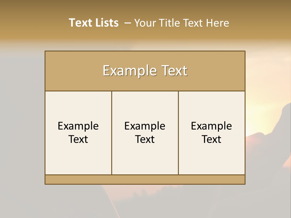 A Woman Holding A Cell Phone In Front Of A Sunset PowerPoint Template