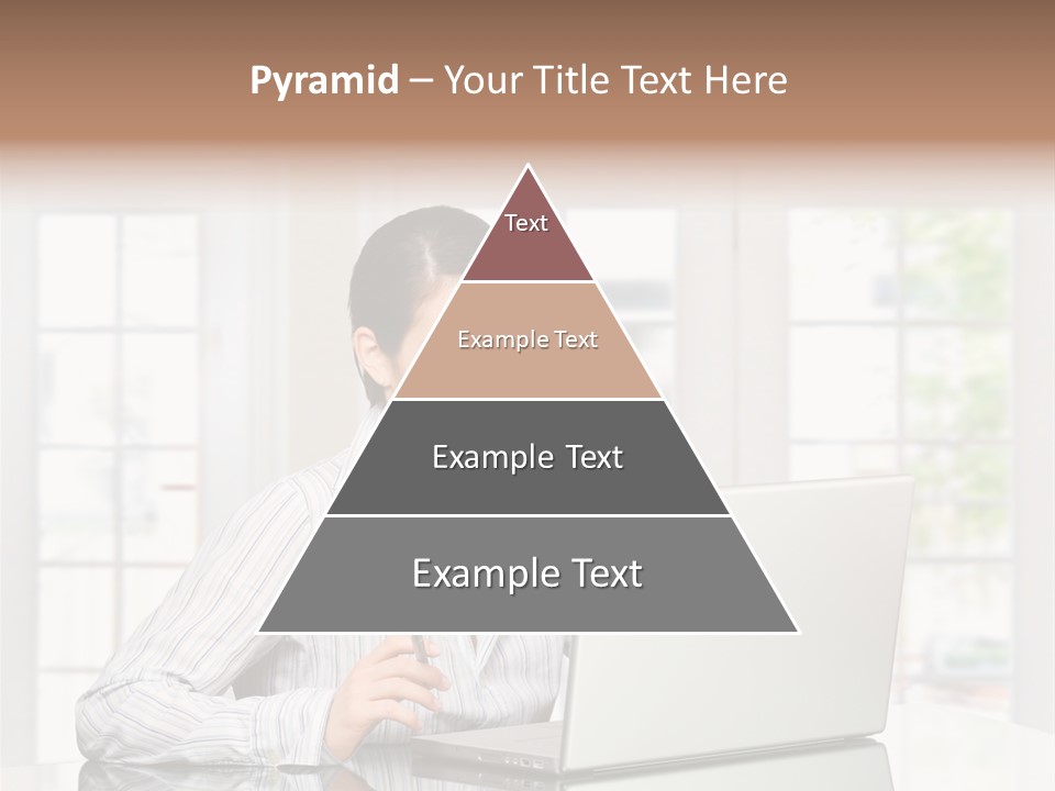 Young Woman Calls On Cellphone Over A Laptop Computer. There Is Morning At Home In A Light And Clean Living Room Dominated By White And Soft Tones. PowerPoint Template
