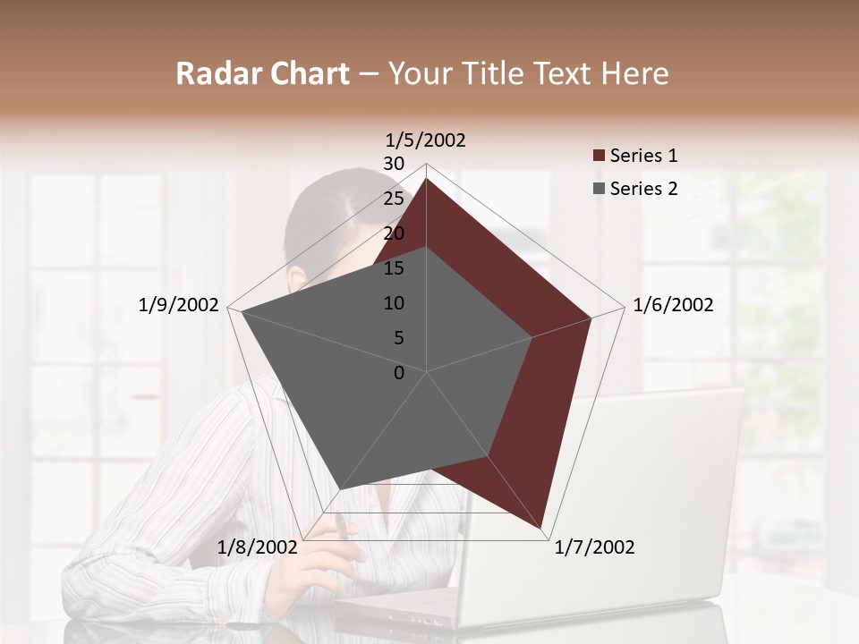 Young Woman Calls On Cellphone Over A Laptop Computer. There Is Morning At Home In A Light And Clean Living Room Dominated By White And Soft Tones. PowerPoint Template