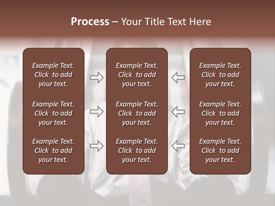 Businessman Meditating In Lotus Position In Front Of An Escalator Indoor. PowerPoint Template