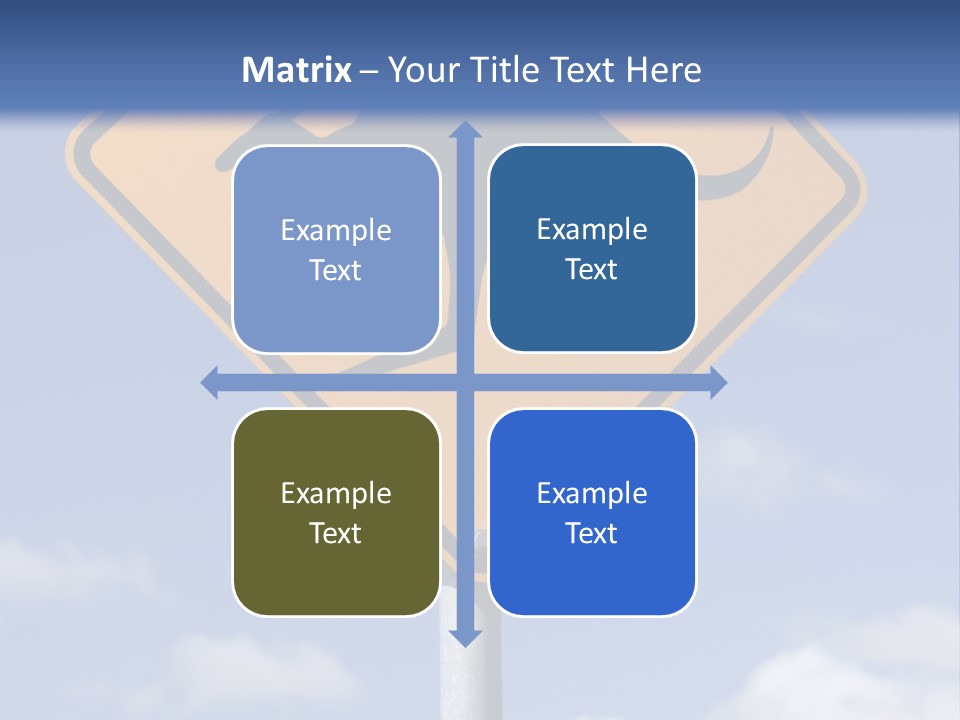 Australian Kangaroo Road Sign PowerPoint Template