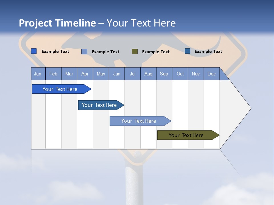 Australian Kangaroo Road Sign PowerPoint Template