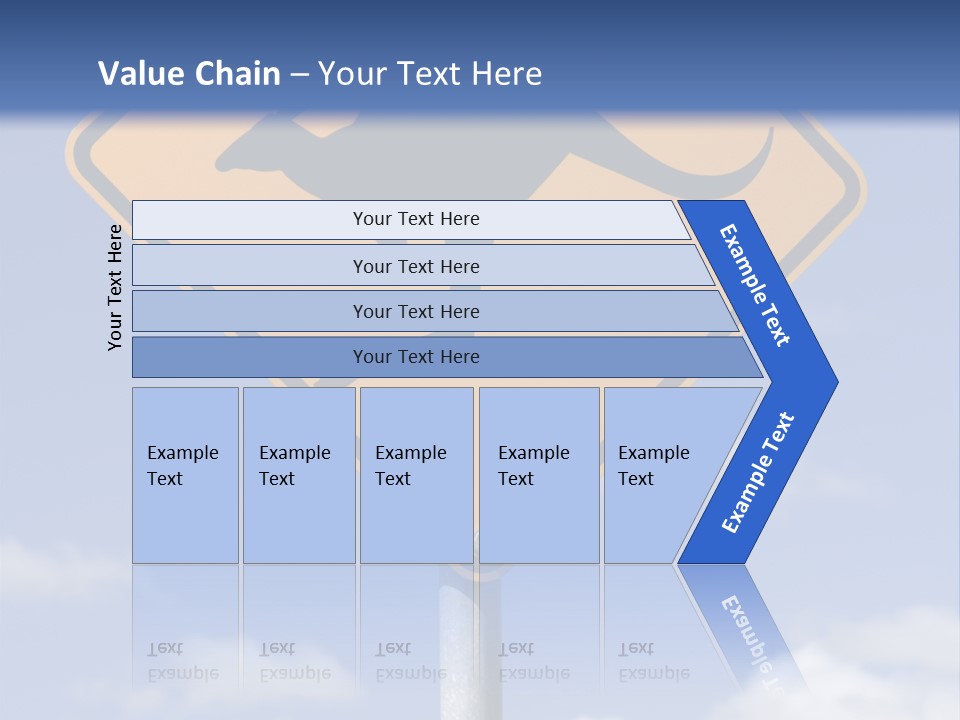 Australian Kangaroo Road Sign PowerPoint Template