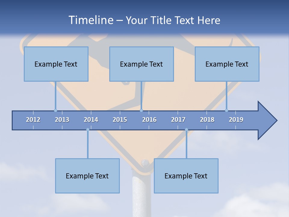 Australian Kangaroo Road Sign PowerPoint Template