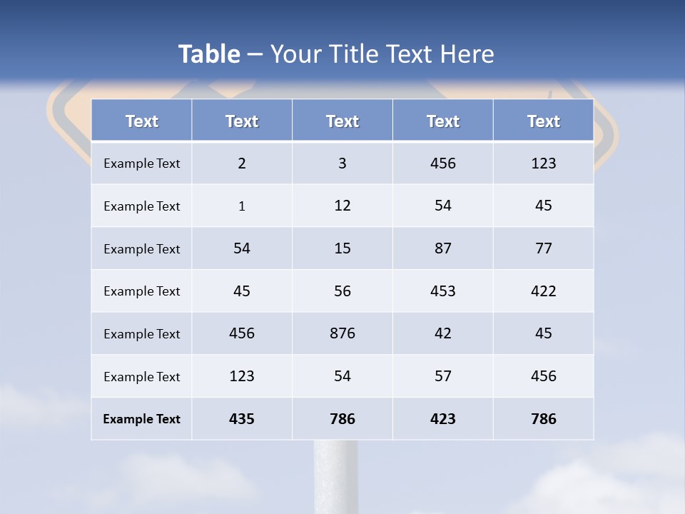 Australian Kangaroo Road Sign PowerPoint Template