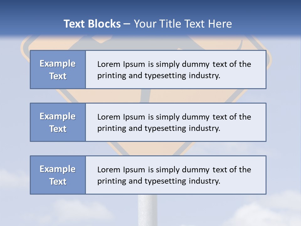 Australian Kangaroo Road Sign PowerPoint Template