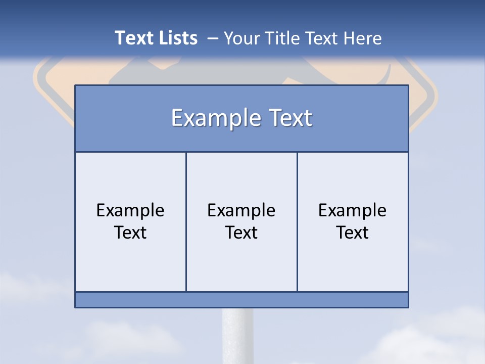 Australian Kangaroo Road Sign PowerPoint Template