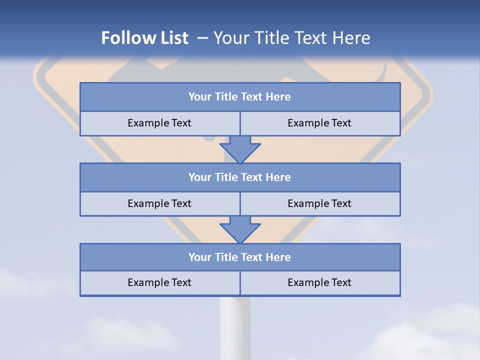 Australian Kangaroo Road Sign PowerPoint Template