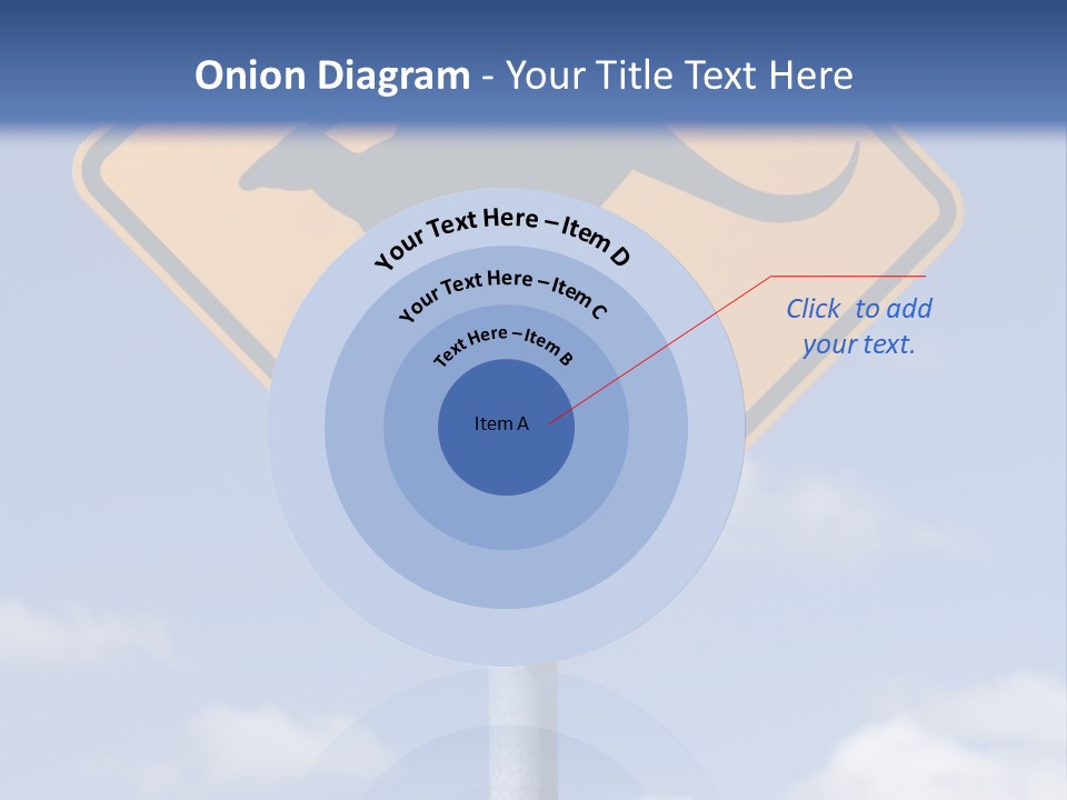 Australian Kangaroo Road Sign PowerPoint Template