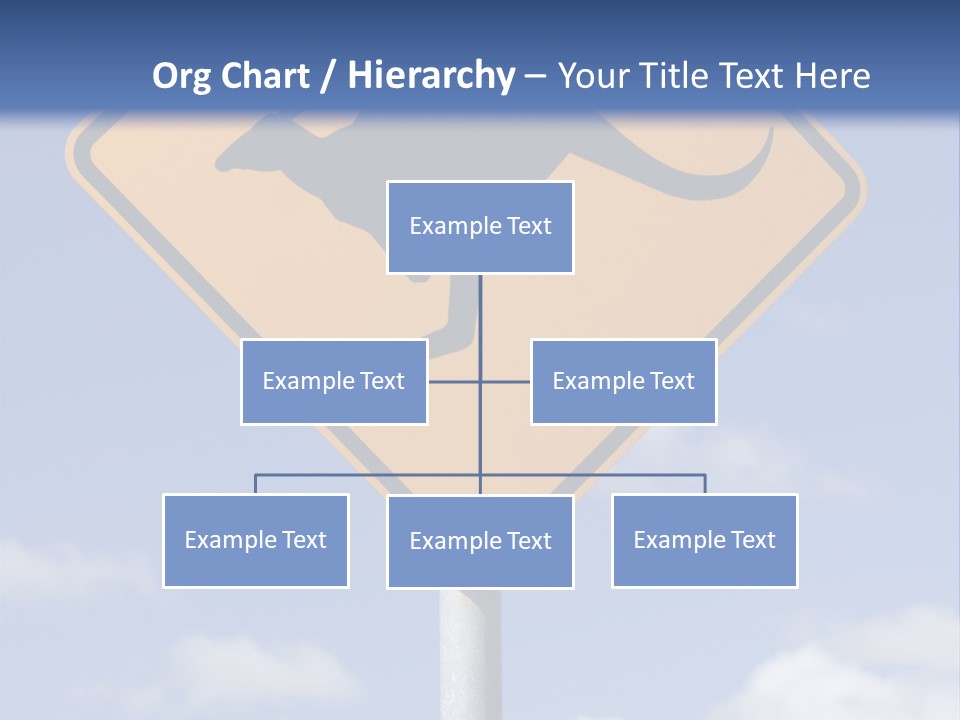 Australian Kangaroo Road Sign PowerPoint Template