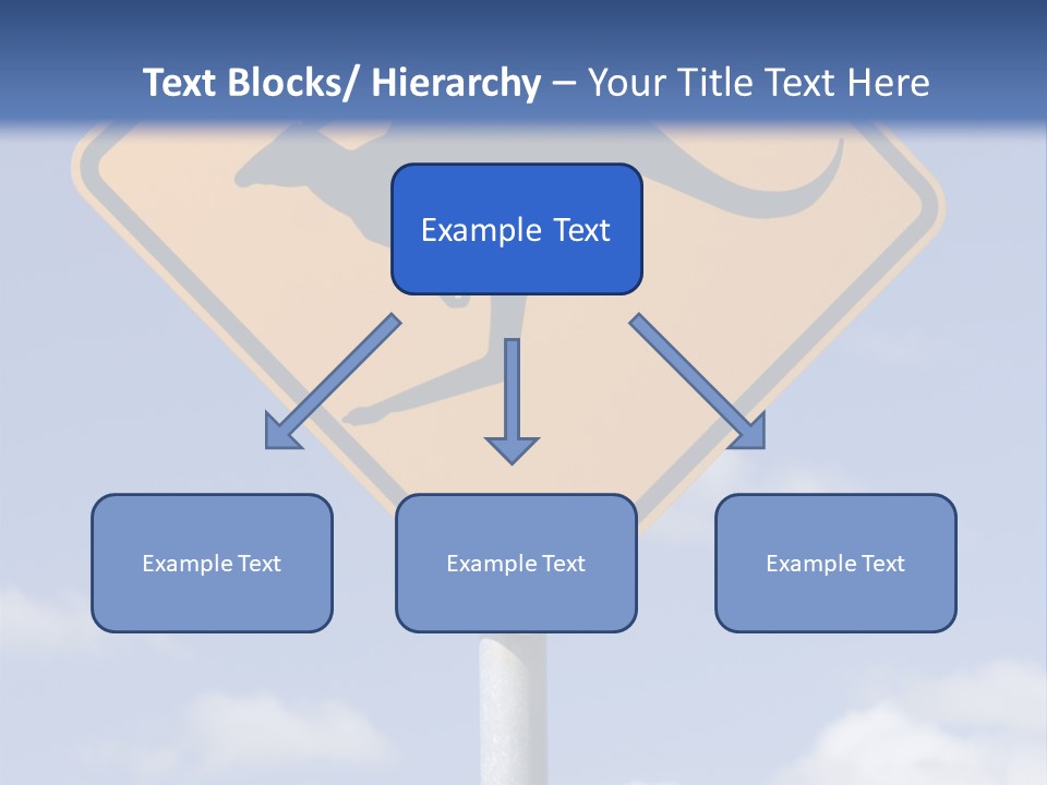 Australian Kangaroo Road Sign PowerPoint Template