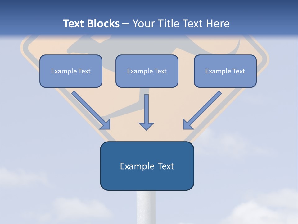 Australian Kangaroo Road Sign PowerPoint Template