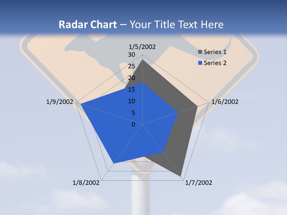 Australian Kangaroo Road Sign PowerPoint Template
