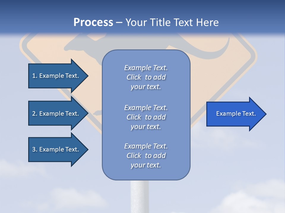 Australian Kangaroo Road Sign PowerPoint Template