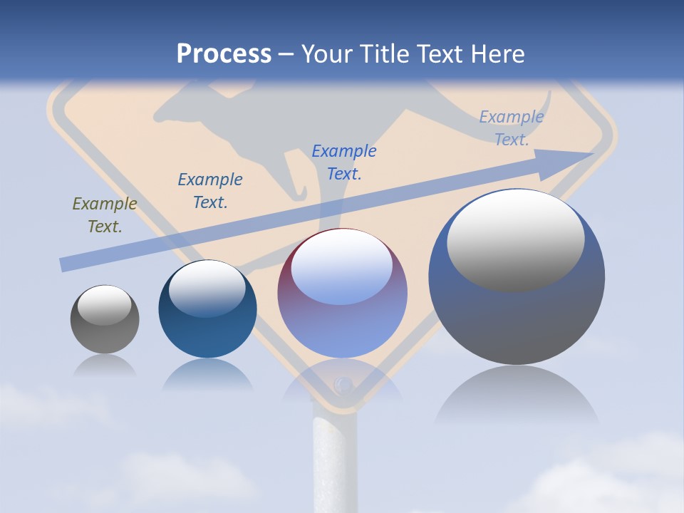 Australian Kangaroo Road Sign PowerPoint Template