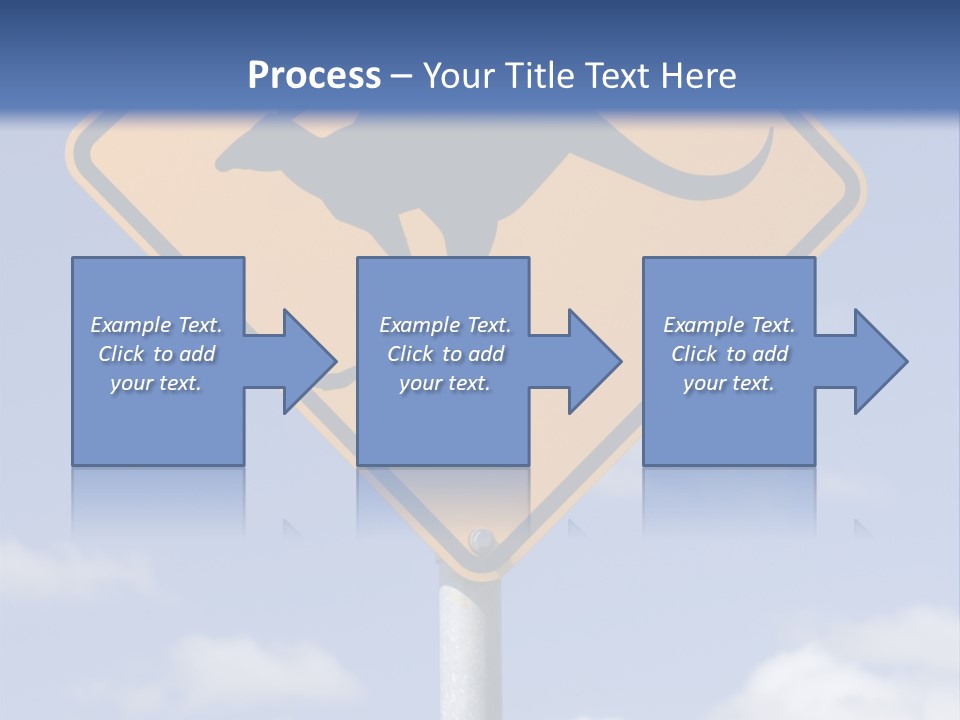 Australian Kangaroo Road Sign PowerPoint Template