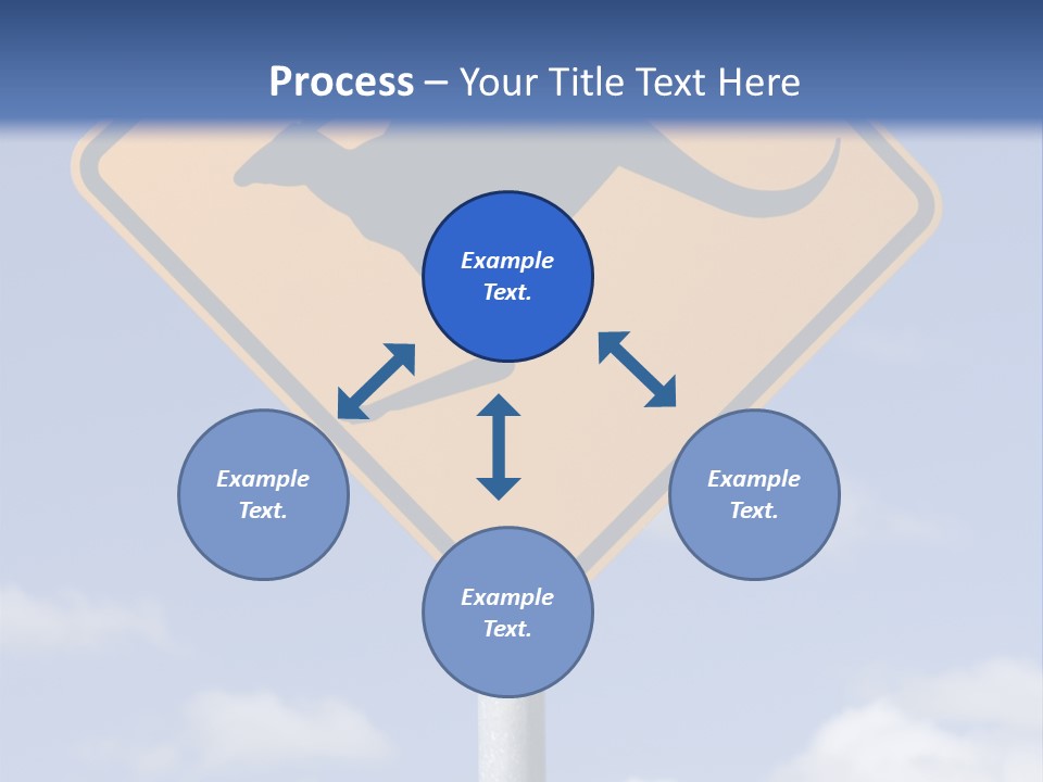 Australian Kangaroo Road Sign PowerPoint Template