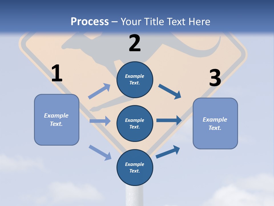 Australian Kangaroo Road Sign PowerPoint Template