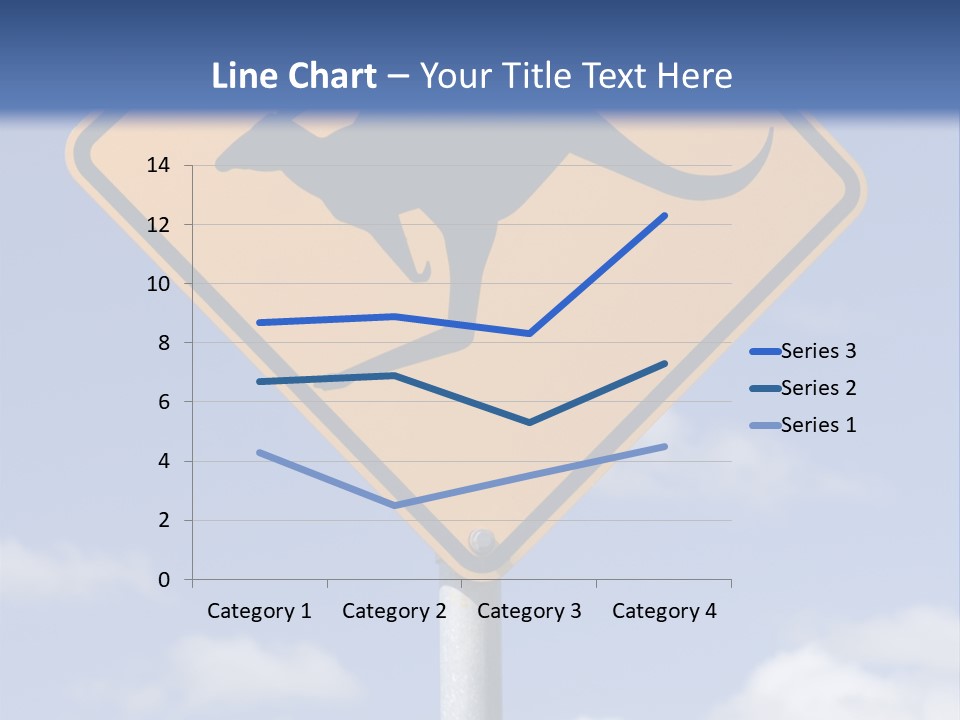 Australian Kangaroo Road Sign PowerPoint Template