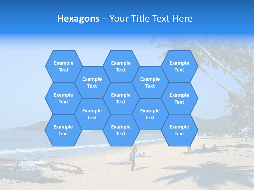 Tropical Beach Of Palolem, Goa State, India PowerPoint Template