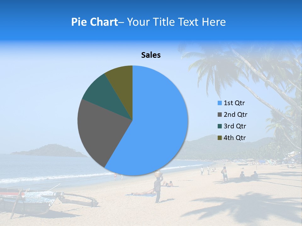 Tropical Beach Of Palolem, Goa State, India PowerPoint Template