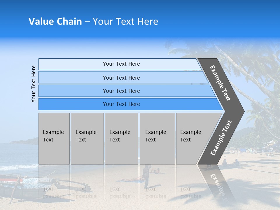 Tropical Beach Of Palolem, Goa State, India PowerPoint Template