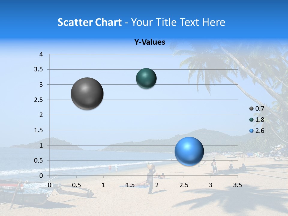 Tropical Beach Of Palolem, Goa State, India PowerPoint Template