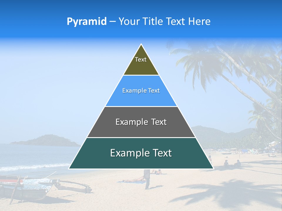 Tropical Beach Of Palolem, Goa State, India PowerPoint Template