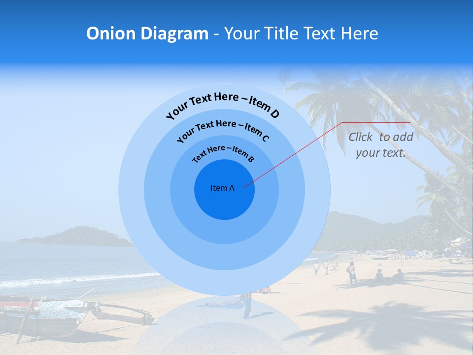 Tropical Beach Of Palolem, Goa State, India PowerPoint Template