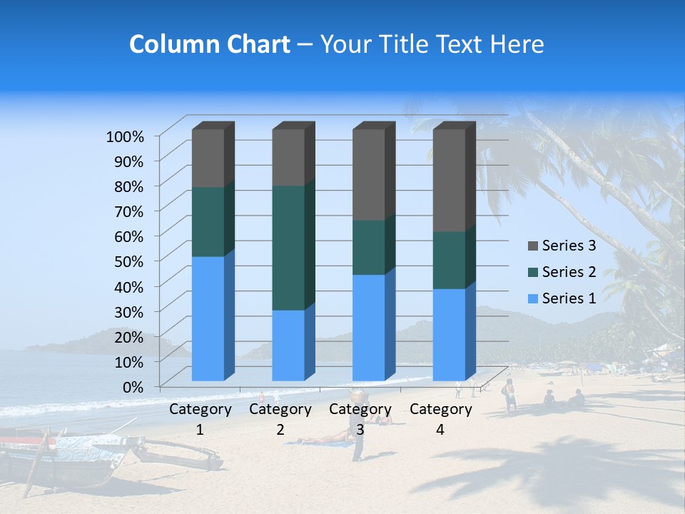 Tropical Beach Of Palolem, Goa State, India PowerPoint Template