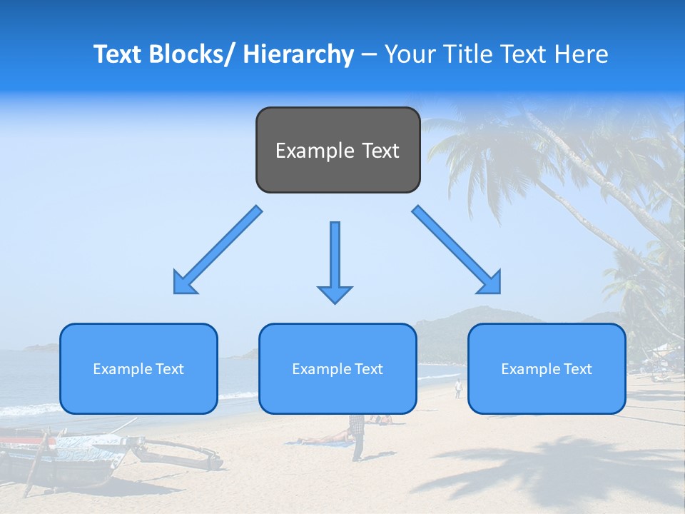Tropical Beach Of Palolem, Goa State, India PowerPoint Template