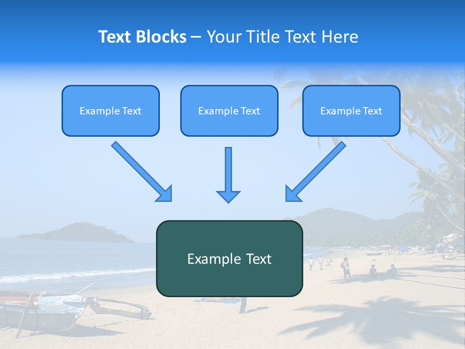 Tropical Beach Of Palolem, Goa State, India PowerPoint Template