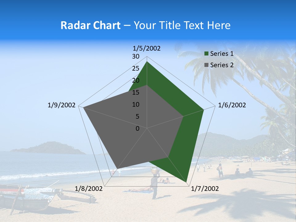 Tropical Beach Of Palolem, Goa State, India PowerPoint Template
